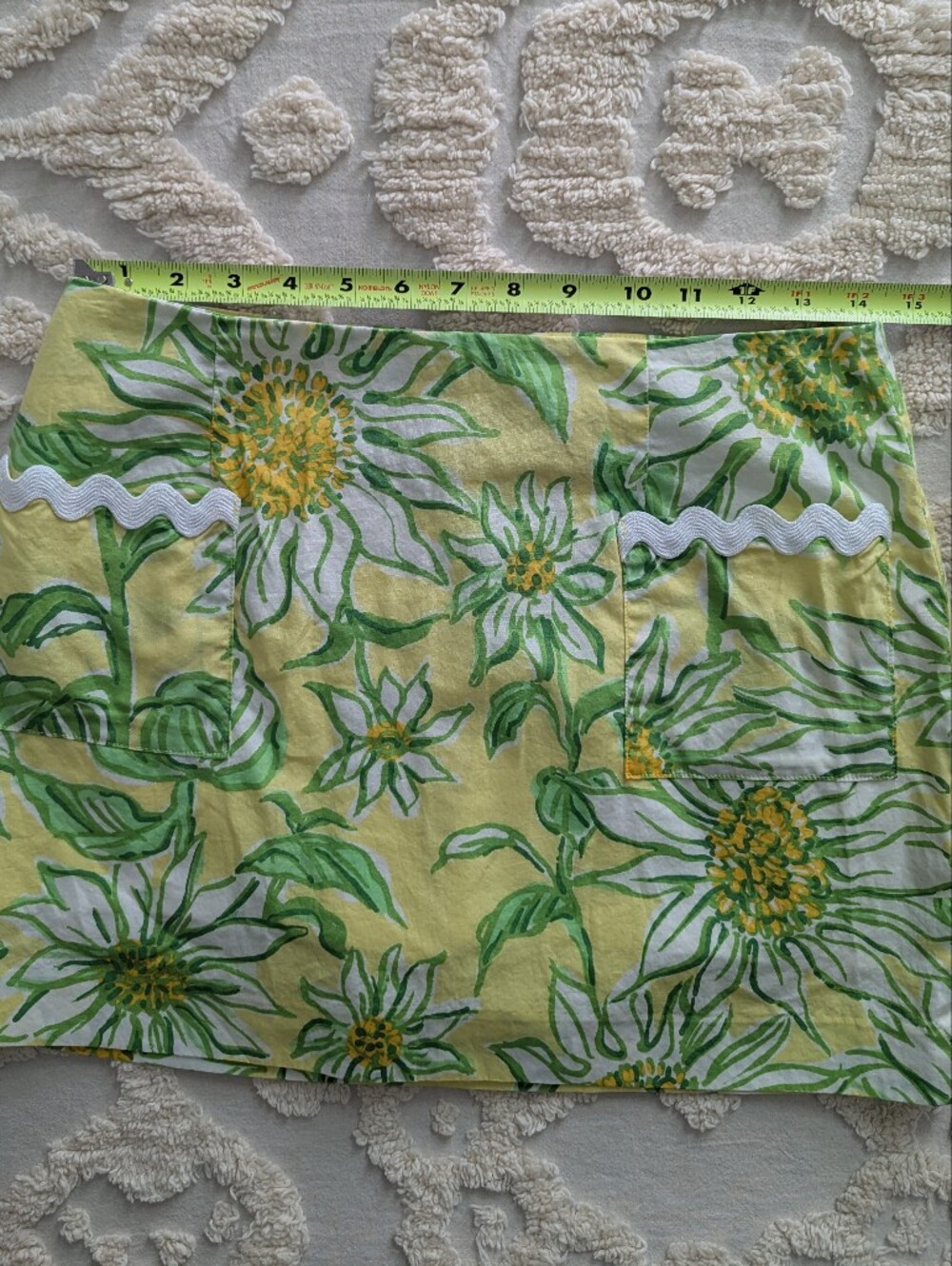 Lilly Pulitzer Gardner Mini Skirt Skort Ric Rac Trim Size 2 Resort Beach Preppy - Picture 8 of 9